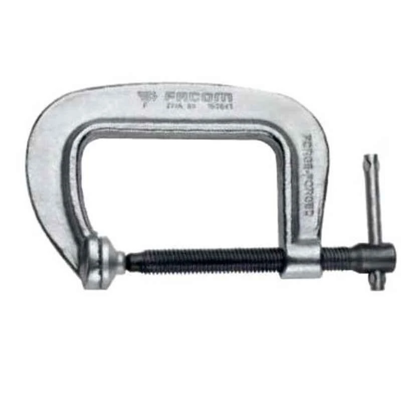 Facom 250mm Galvanised Finish Compact G-Clamp, 271A.250 1 Facom 250mm Galvanised Finish Compact G-Clamp, 271A.250