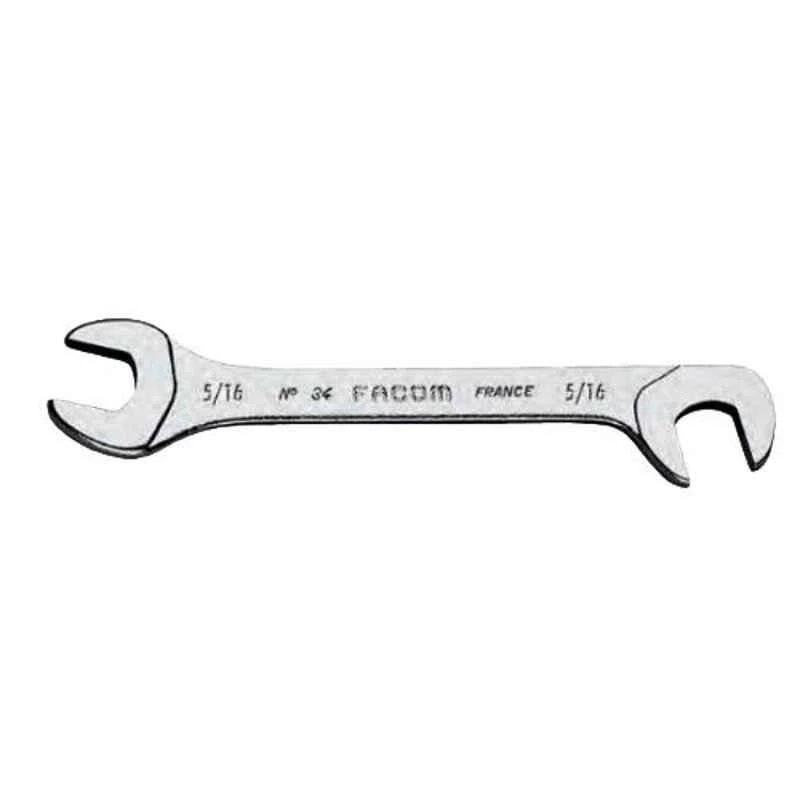 Facom 3/8 Inch Satin Chrome Finish Midget Open End Spanner, 34.3/8 1 Facom 3/8 Inch Satin Chrome Finish Midget Open End Spanner, 34.3/8
