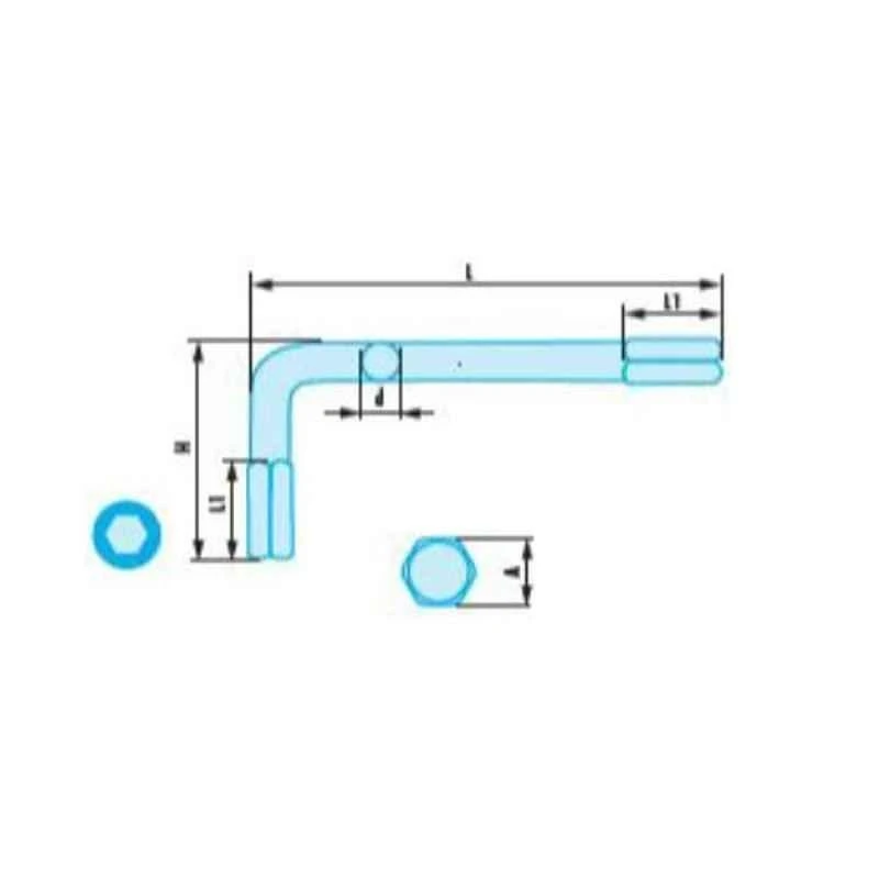 Facom 12mm Copper Beryllium Alloy Non Sparking Metric Hexagon Key, 82H.12SR 2 Facom 12mm Copper Beryllium Alloy Non Sparking Metric Hexagon Key, 82H.12SR - Image 2