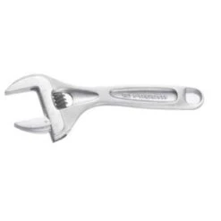 Facom 40mm Chromed Finish Short Adjustable Wrench, 113AS.8C