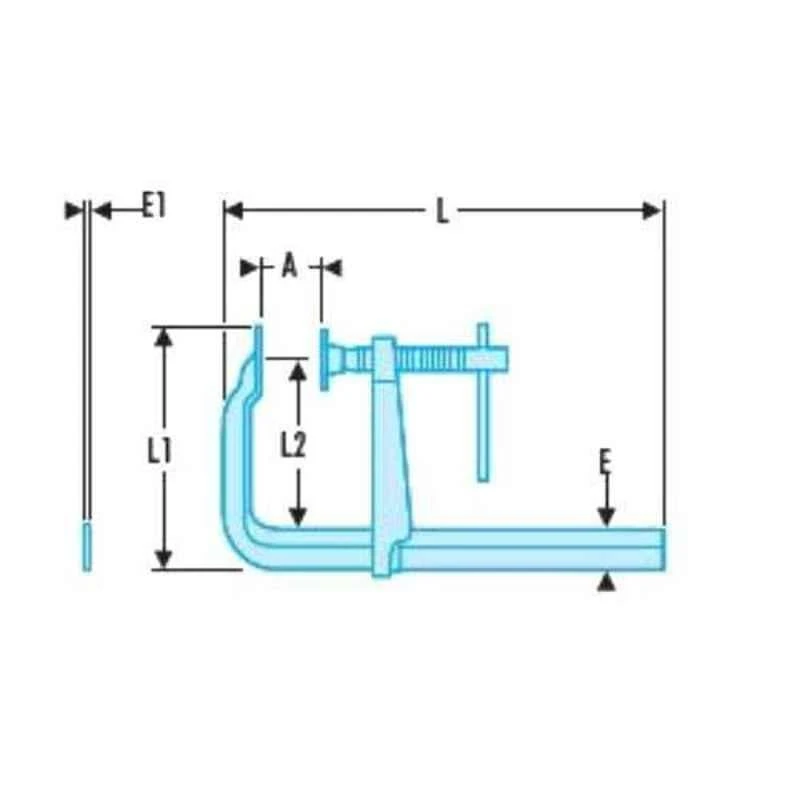 Facom 300mm Power G-Clamp, 275.300 2 Facom 300mm Power G-Clamp, 275.300 - Image 2