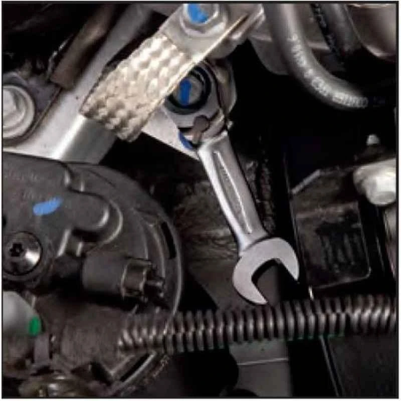 Facom 13mm Chrome Finish Short Metric Ratchet Combination Wrench, 467BS.13 3 Facom 13mm Chrome Finish Short Metric Ratchet Combination Wrench, 467BS.13 - Image 3