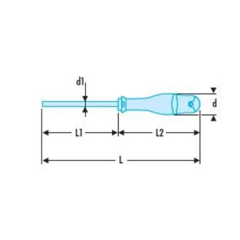Facom 8x150mm Silicon Carbon Protwist Screwdriver, ANP3X150SLS 2 Facom 8x150mm Silicon Carbon Protwist Screwdriver, ANP3X150SLS - Image 2