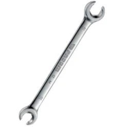 Facom 11/16x3/4 Inch Satin Chrome Finish Hinged Flare Nut Wrench, 42.11/16x3/4