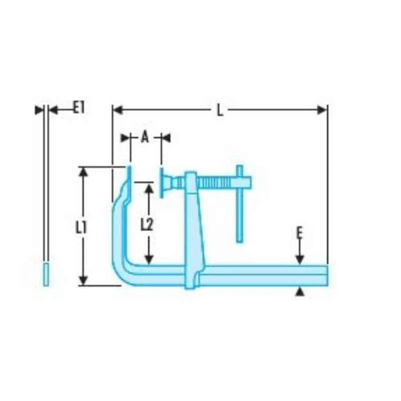 Facom 600mm Wide Protrusion Pump Clamp, 272.600L 2 Facom 600mm Wide Protrusion Pump Clamp, 272.600L - Image 2