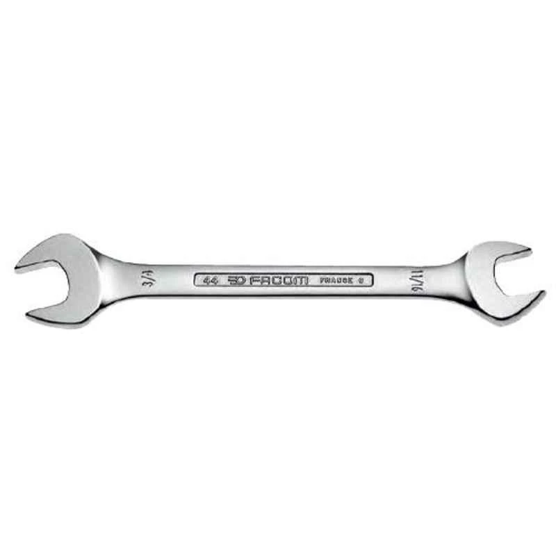Facom 13x17mm Satin Chrome Finish Metric Open End Spanner, 44.13X17 1 Facom 13x17mm Satin Chrome Finish Metric Open End Spanner, 44.13X17