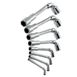 Facom 10 Pcs 13.4kg Metric Angled Socket Wrench Set, 76.P22M