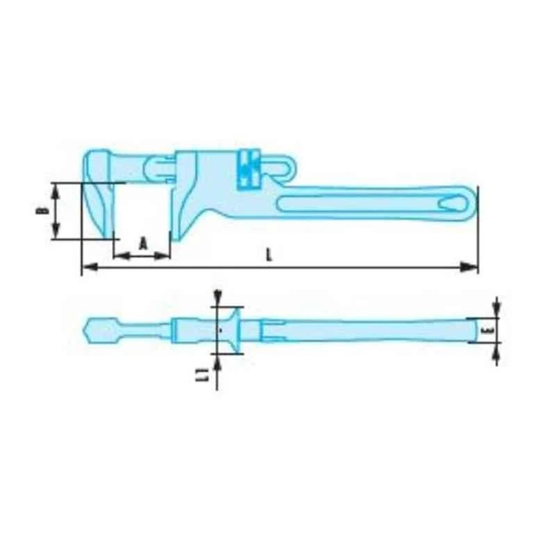 Facom 45mm Copper Beryllium Alloy Non Sparking Monkey Wrench, 134A.8SR 2 Facom 45mm Copper Beryllium Alloy Non Sparking Monkey Wrench, 134A.8SR - Image 2