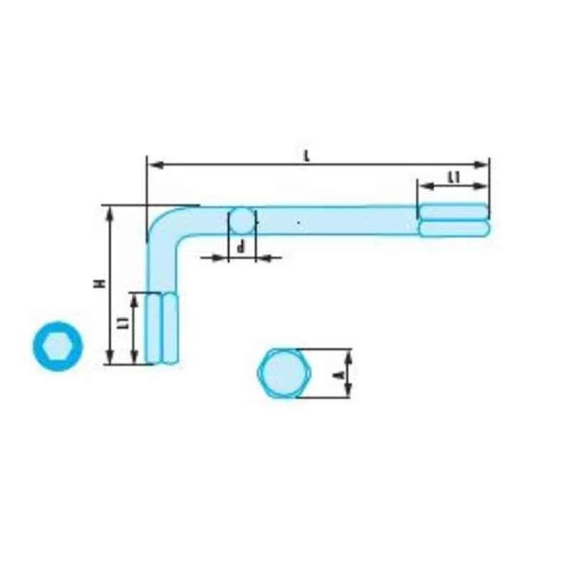 Facom 15/16 Inch Copper Beryllium Alloy Non Sparking Hexagon Key, 82H.15/16SR 2 Facom 15/16 Inch Copper Beryllium Alloy Non Sparking Hexagon Key, 82H.15/16SR - Image 2