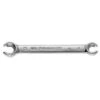 Facom 8x10mm Satin Chrome Finish Straight Flare Nut Wrench With Metric Web, 43.8X10