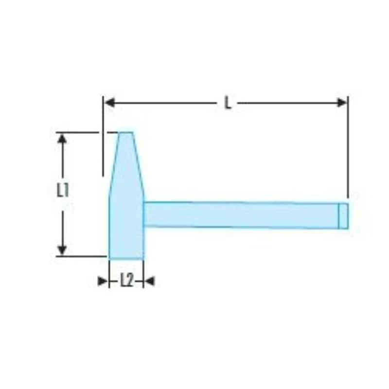 Facom 1000g Steel &a; Wood Wedge Riveting Engineers Hammer, 200H.40 2 Facom 1000g Steel &a; Wood Wedge Riveting Engineers Hammer, 200H.40 - Image 2