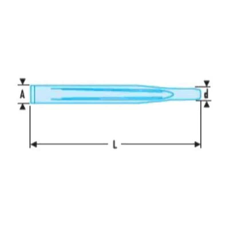 Facom 26mm Round Head Ribbed Chisel, 262A.20 2 Facom 26mm Round Head Ribbed Chisel, 262A.20 - Image 2