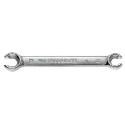 Facom 11x13mm Satin Chrome Finish Straight Flare Nut Wrench With Metric Web, 43.11X13
