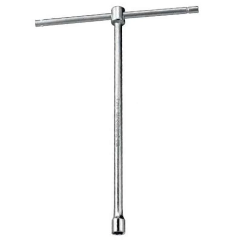 Facom 13mm Satin Chrome Finish Tee Socket Wrench With Metric Slide Handle, 98B.13 1 Facom 13mm Satin Chrome Finish Tee Socket Wrench With Metric Slide Handle, 98B.13