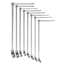 Facom 12 Pcs 4.6kg Universal Joint Tee Socket Wrench Set With Metric Slide Handle, 99C.JE12