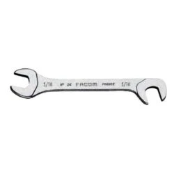 Facom 5/8 Inch Satin Chrome Finish Midget Open End Spanner, 34.5/8