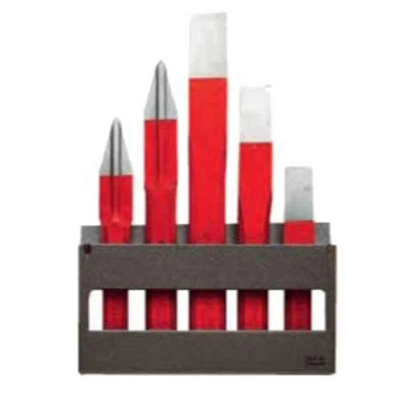 Facom 255x180x30mm Cape Chisel On Holder Set, 263.265JS5 1 Facom 255x180x30mm Cape Chisel On Holder Set, 263.265JS5