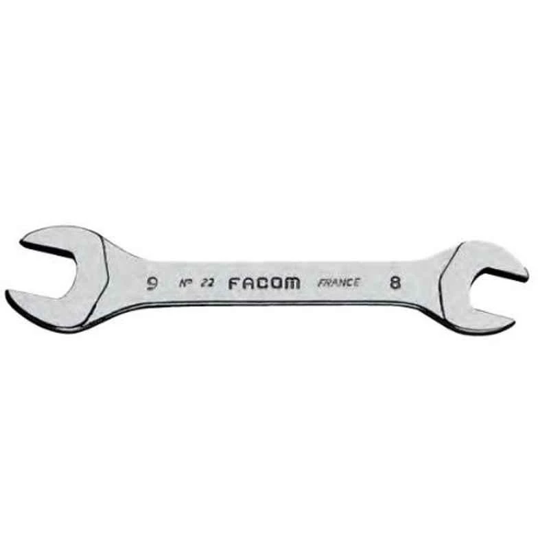 Facom 12x13mm Satin Chrome Finish Metric Hinged Midget Open End Spanner, 22.12X13 1 Facom 12x13mm Satin Chrome Finish Metric Hinged Midget Open End Spanner, 22.12X13