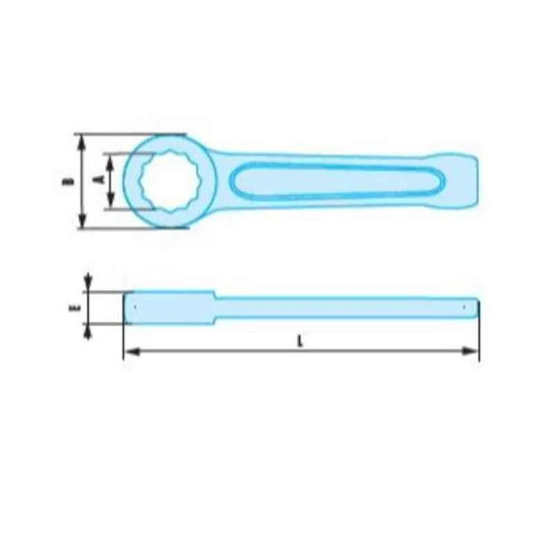 Facom 60mm Copper &a; Beryllium Alloy Non Sparking Metric Impact Ring Wrench, 50.60SR 2 Facom 60mm Copper &a; Beryllium Alloy Non Sparking Metric Impact Ring Wrench, 50.60SR - Image 2