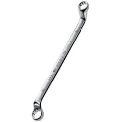 Facom 12x13mm Satin Chrome Finish Metric Offset Ring Wrench, 55A.12X13