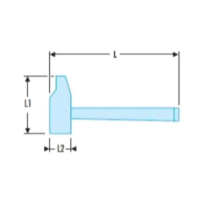Facom 380g Graphite Handle Riveting Engineers Hammer, 200C.28 2 Facom 380g Graphite Handle Riveting Engineers Hammer, 200C.28 - Image 2