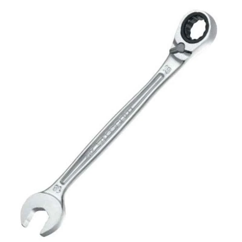 Facom 24mm Chrome Finish Metric Ratchet Combination Wrench, 467B.24 1 Facom 24mm Chrome Finish Metric Ratchet Combination Wrench, 467B.24