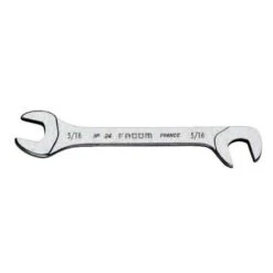 Facom 17mm Satin Chrome Finish Metric Hinged Midget Open End Spanner, 34.17