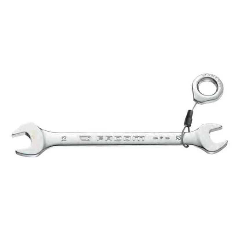 Facom 12x13mm Satin Chrome Finish Metric Open End Wrench, 44.12X13SLS 1 Facom 12x13mm Satin Chrome Finish Metric Open End Wrench, 44.12X13SLS