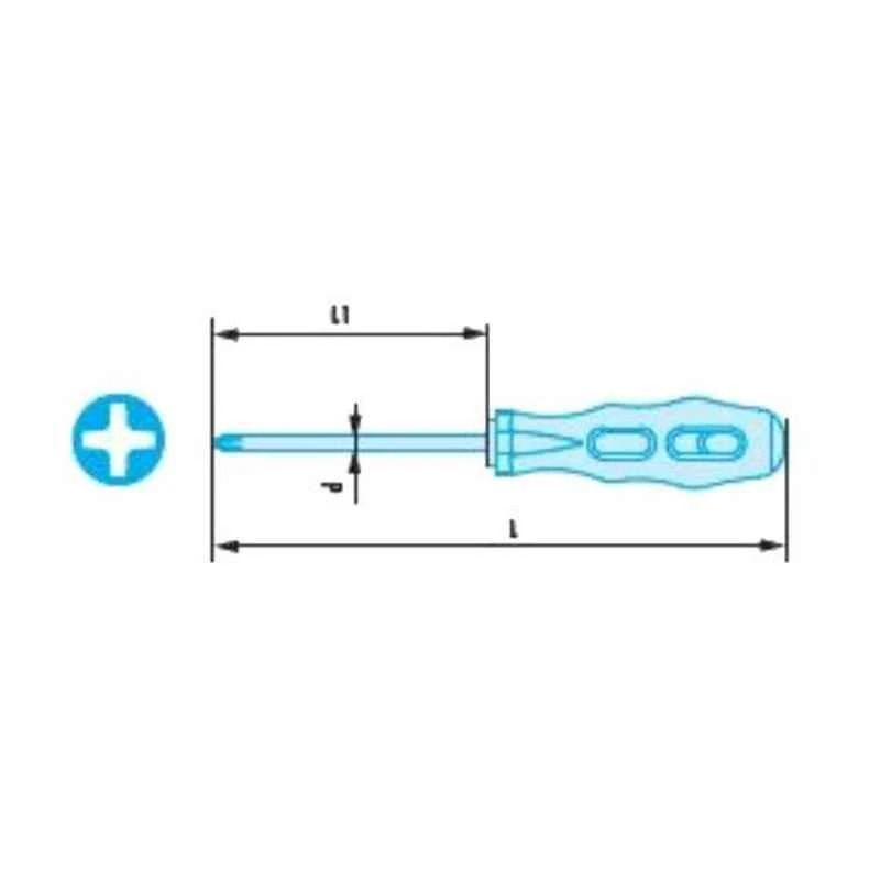 Facom 6mm Copper Beryllium Alloy Non Sparking Screwdriver For Phillips Head, ANP2X100SR 2 Facom 6mm Copper Beryllium Alloy Non Sparking Screwdriver For Phillips Head, ANP2X100SR - Image 2