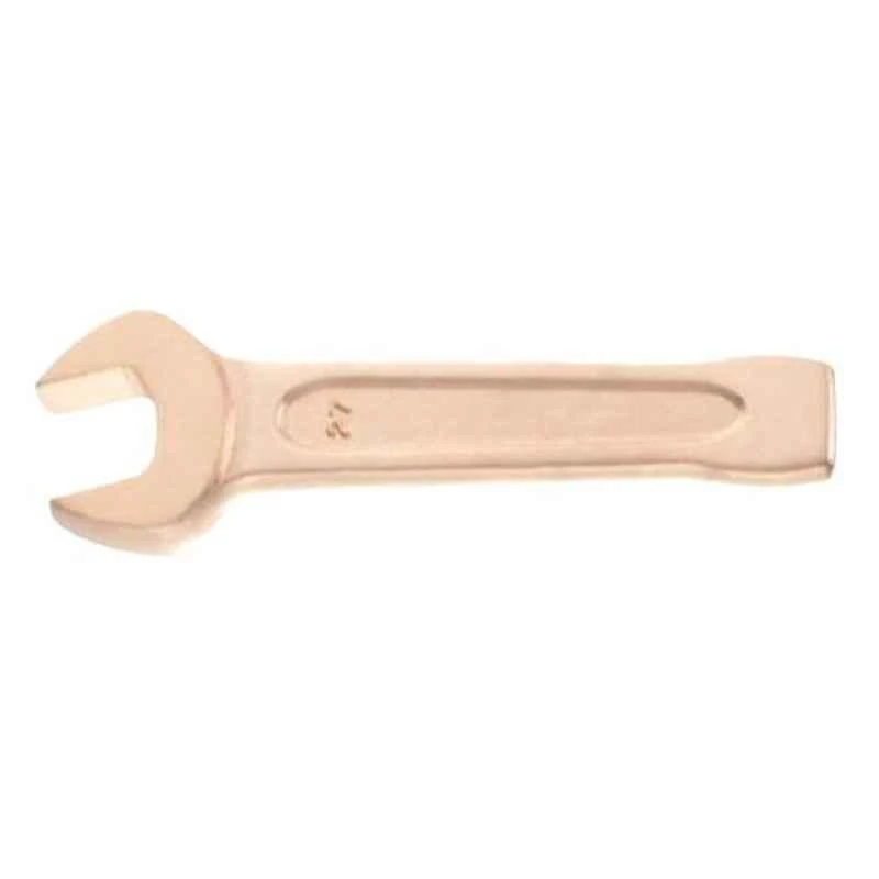 Facom 24mm Copper Beryllium Alloy Non Sparking Metric Impact Open End Spanner, 49.24SR 1 Facom 24mm Copper Beryllium Alloy Non Sparking Metric Impact Open End Spanner, 49.24SR