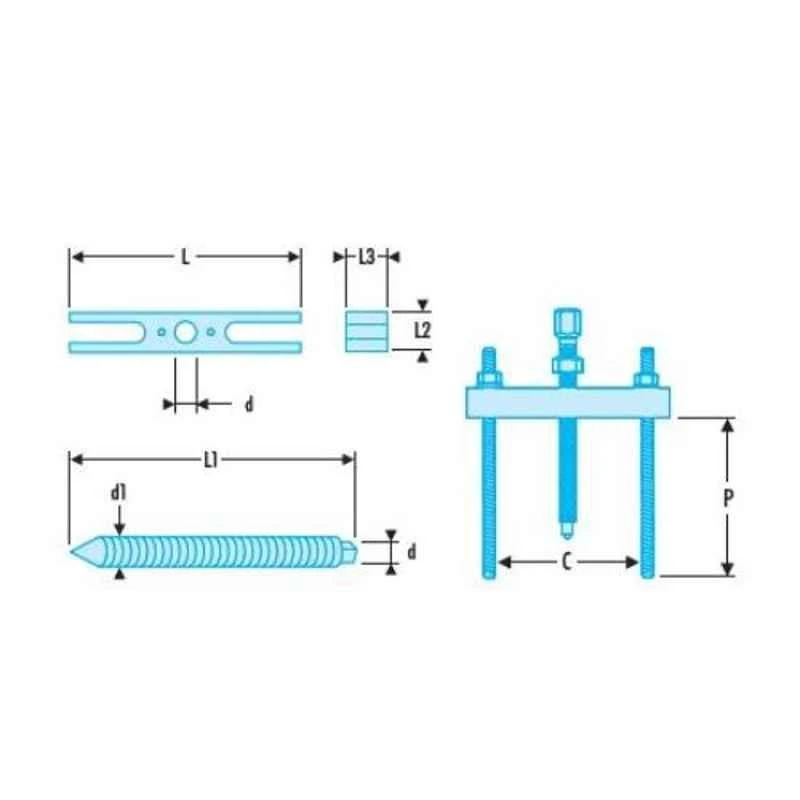 Facom M33 Tapped Beam Puller, U.53K4 3 Facom M33 Tapped Beam Puller, U.53K4 - Image 3