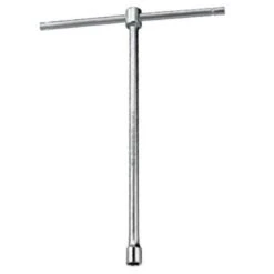 Facom 10mm Satin Chrome Finish Tee Socket Wrench With Metric Slide Handle, 98B.10