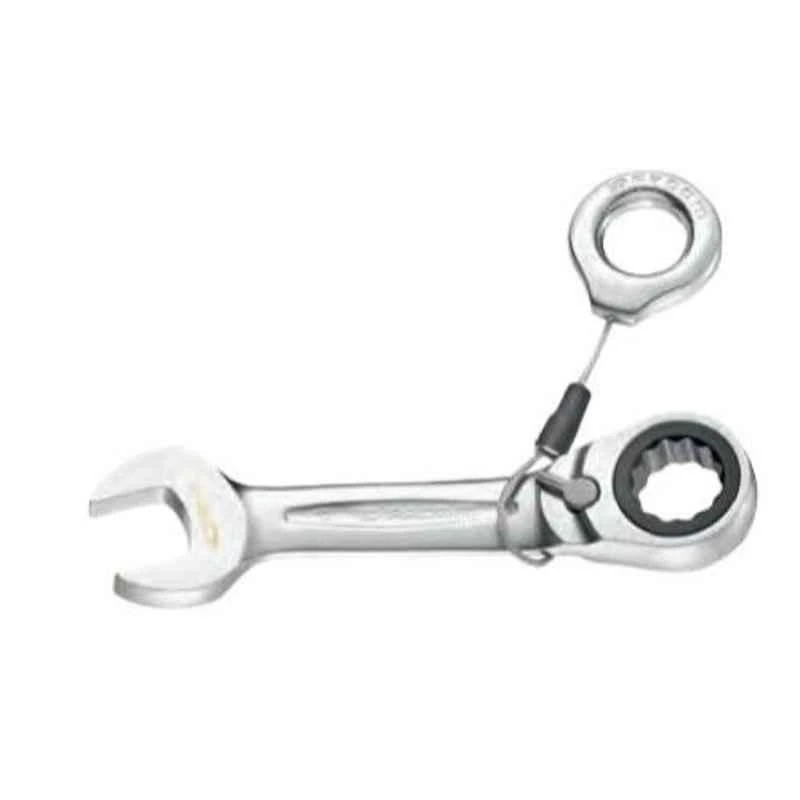 Facom 10mm Satin Chrome Finish Short Metric Ratchet Combination Wrench, 467S.10SLS 1 Facom 10mm Satin Chrome Finish Short Metric Ratchet Combination Wrench, 467S.10SLS