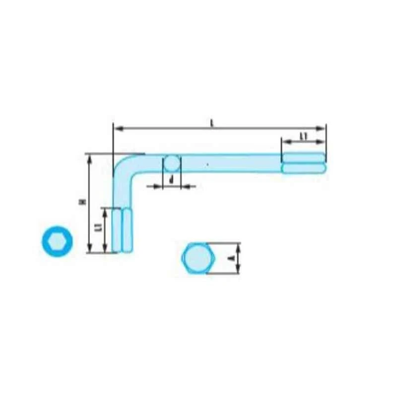 Facom 5mm Copper Beryllium Alloy Non Sparking Metric Hexagon Key, 82H.5SR 2 Facom 5mm Copper Beryllium Alloy Non Sparking Metric Hexagon Key, 82H.5SR - Image 2