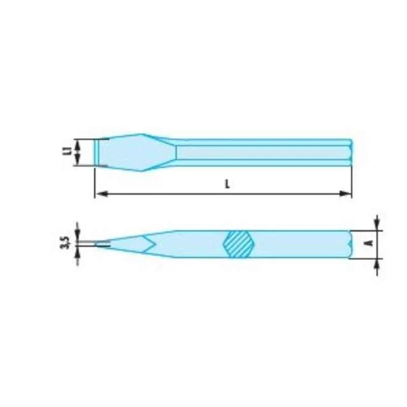 Facom 14mm Copper Beryllium Alloy Non Sparking Chisel, 265.24SR 2 Facom 14mm Copper Beryllium Alloy Non Sparking Chisel, 265.24SR - Image 2