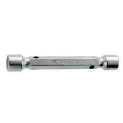 Facom 16x17mm Satin Chrome Finish Metric Forged Double Socket Wrench, 97.16X17