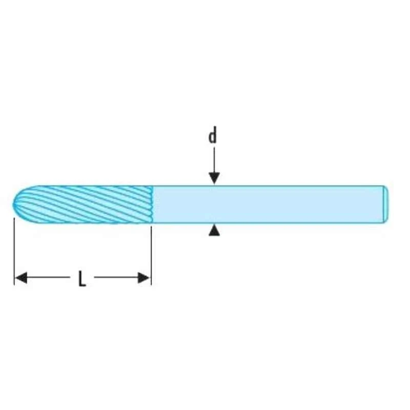 Facom 6mm No-3 Tungsten Carbide Mill Right Hand VFA Cutter, VFA.604 2 Facom 6mm No-3 Tungsten Carbide Mill Right Hand VFA Cutter, VFA.604 - Image 2