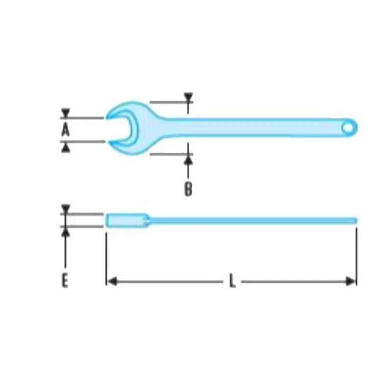 Facom 75mm Open End Spanner, 45.75 2 Facom 75mm Open End Spanner, 45.75 - Image 2