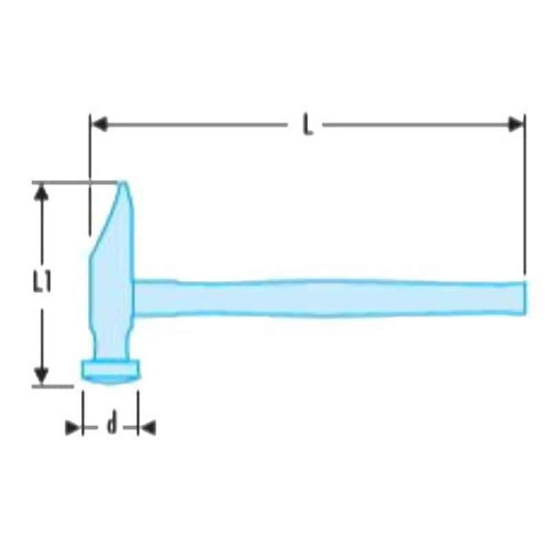 Facom 920g Round Face Dinging Hammer, 860H.40 2 Facom 920g Round Face Dinging Hammer, 860H.40 - Image 2